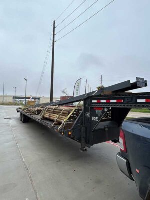 Steel Trucking Logistics heavy equipment transprotation