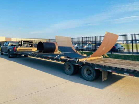 Steel Trucking Logistics heavy equipment transprotation