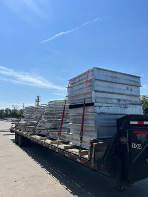 Steel Trucking Logistics heavy equipment transprotation