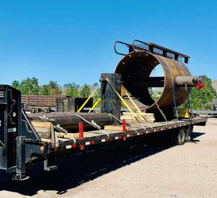 Steel Trucking Logistics heavy equipment transprotation