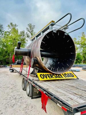 Steel Trucking Logistics heavy equipment transprotation